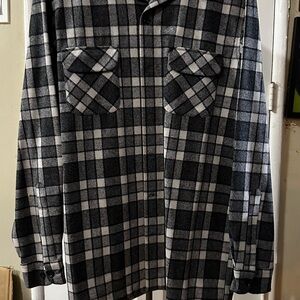 Pendleton Black and White Plaid Shirt